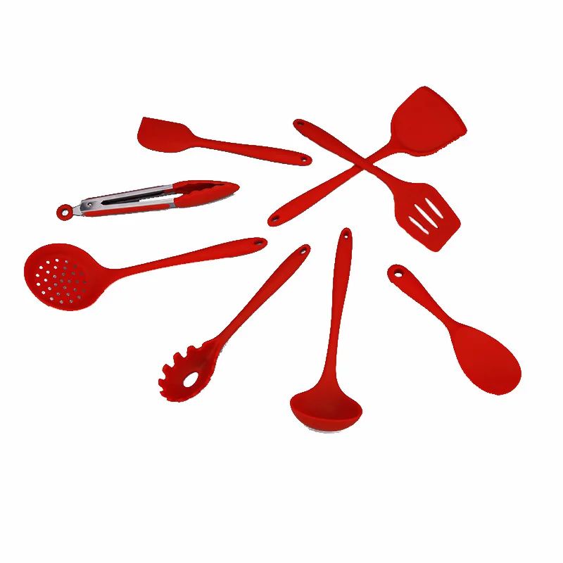 
Creative silica gel kitchen utensils and appliances 10 pieces multi-function cooking shovel spoon kitchen utensils and appliance 