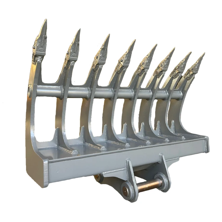 RSBM New Design excavator L root rake higher strength for stones and hard earth