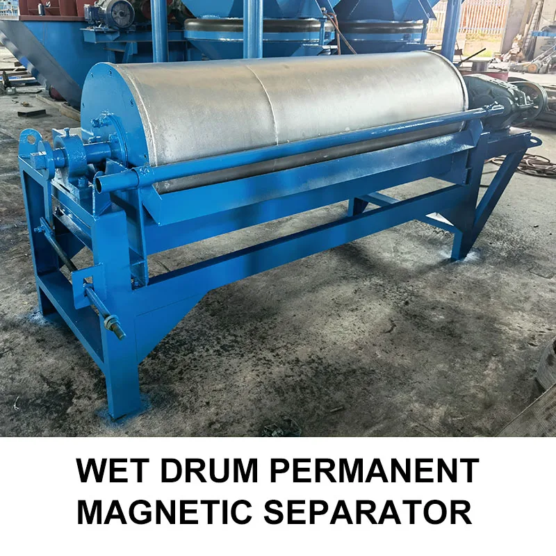 Wet Drum Gold Separator Magnetite Process Plant Magnetic Separator Mineral