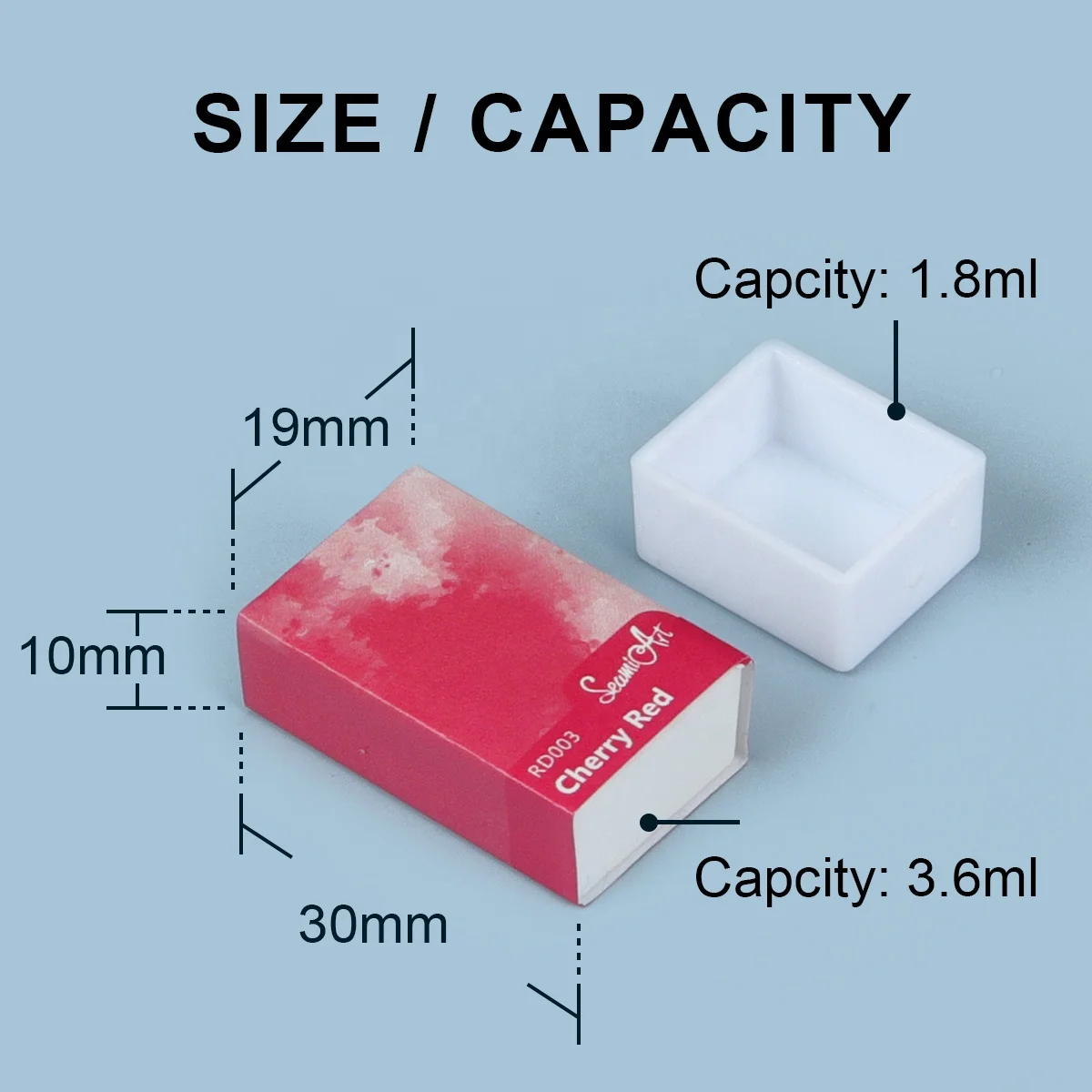 SeamiArt individual package full pan solid watercolor pan professional grade watercolor paint