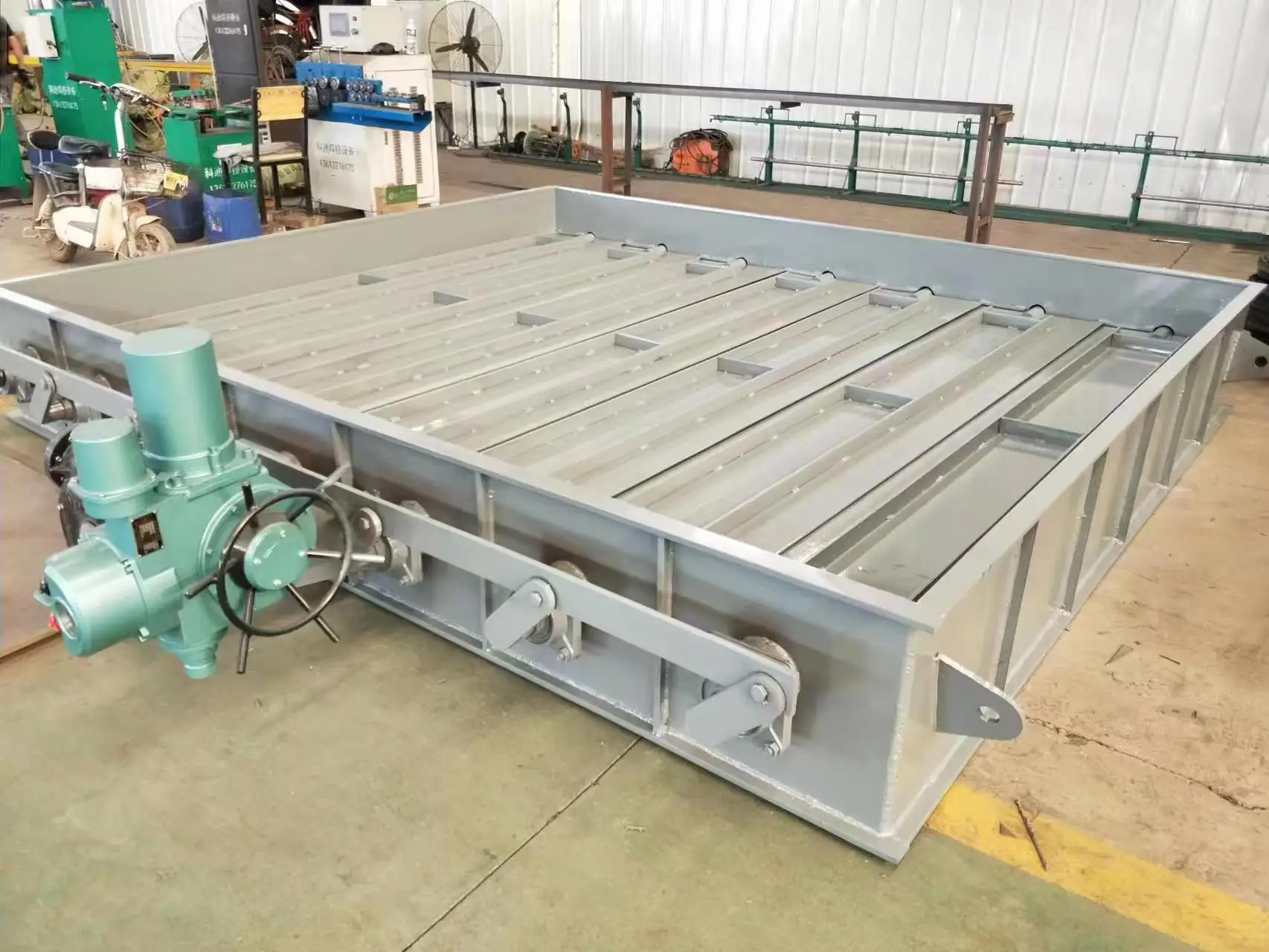 Manual rectangular air valve customized pipeline ventilation carbon steel butterfly valve flap valve