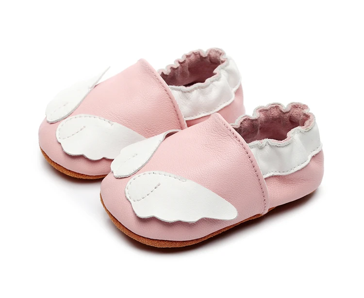
Amazon Hot Sale Breathable Soft Sole Mocassin Baby Genuine Leather Prewalker Shoes 
