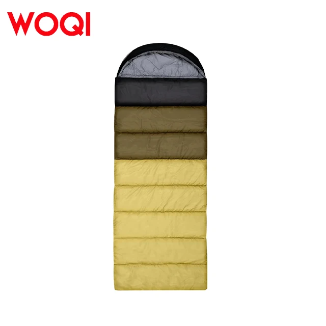 WOQI High Quality Super Thick Polyester Winter Sleeping Bag for Adults Customizable Outdoor Camping Product
