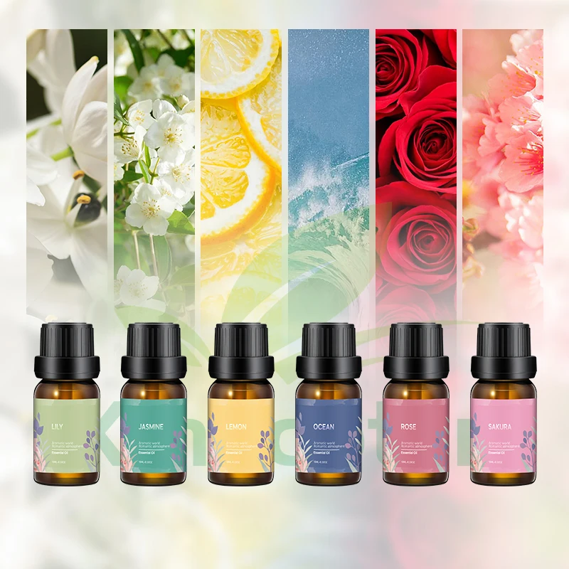 Essential oil Private label 100% Aroma Diffuser Essential Oil Set 6 Bottles Natural Essential Oil