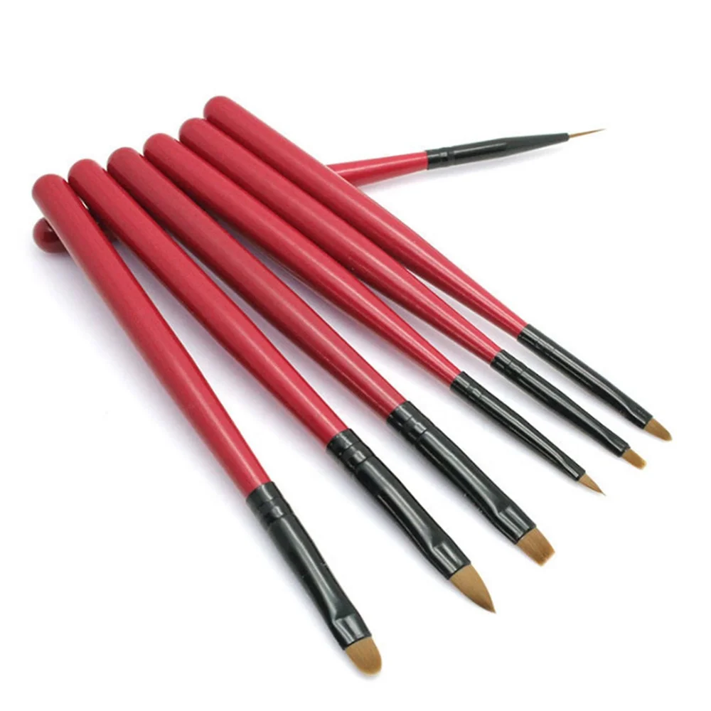 Manicure Salon Use Brush Color Drawing Line French Light Therapy Crystal Carved Gemstone Nail Brush
