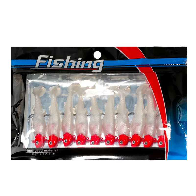 Custom Window Zipper Printing Plastic Bag For Slow Pitch Jigging Lure Fishing Hook Jig Lead Head Sinking Metal Jigs Bait Lure