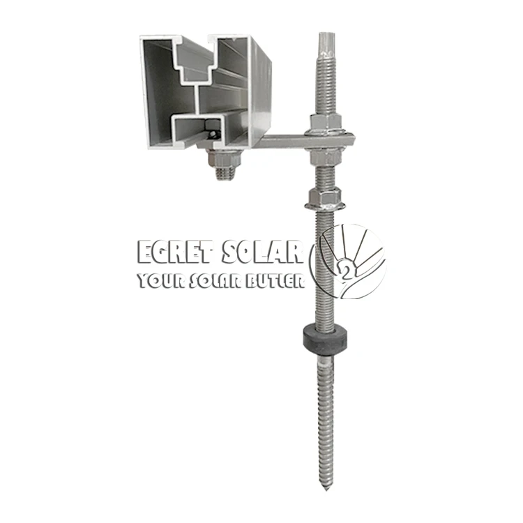 Egret M8 M10 M12 Double Head Solar Mounting System Stainless Steel Bolts with Flange Nuts Aluminium Roof Installation Site