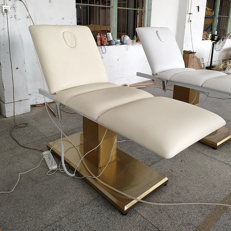 Роскошная мебель для салона красоты лечебная кровать Электрический косметический массажный стол