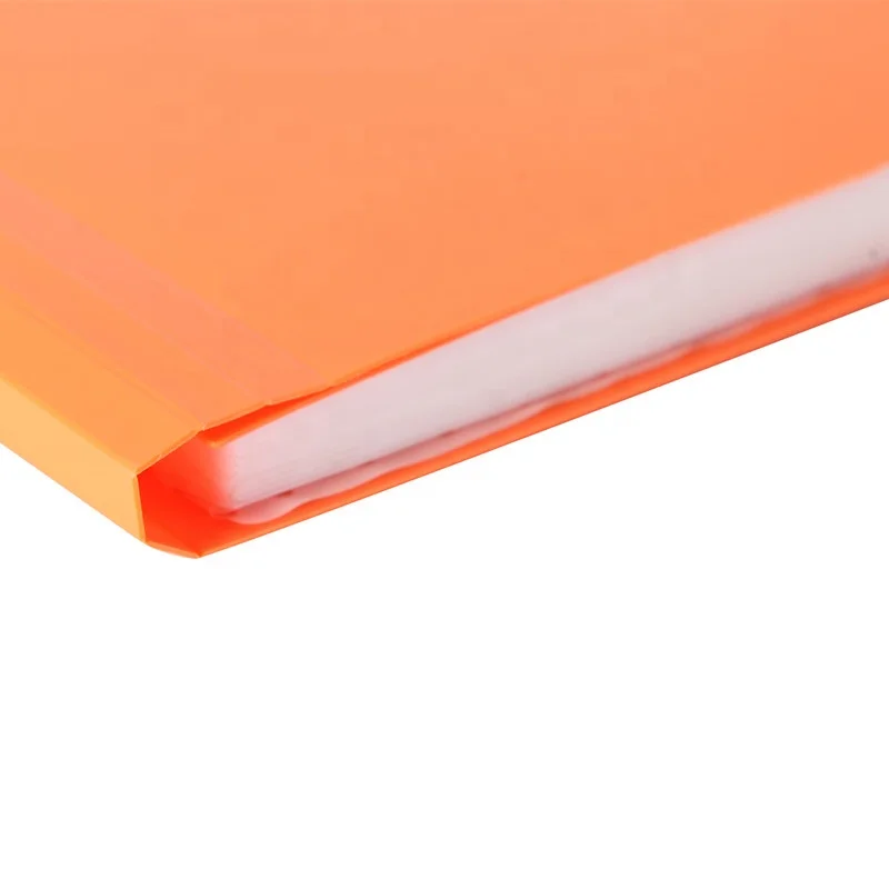 
A4 Size File Document Folders with Label Plastic Pockets Expanding Folder Pocket 