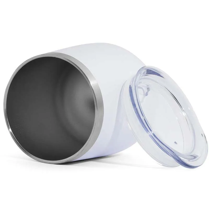 US Warehouse 12 Oz Egg Shape Cute Cup Double Sublimation Stainless Steel Wine Mugs