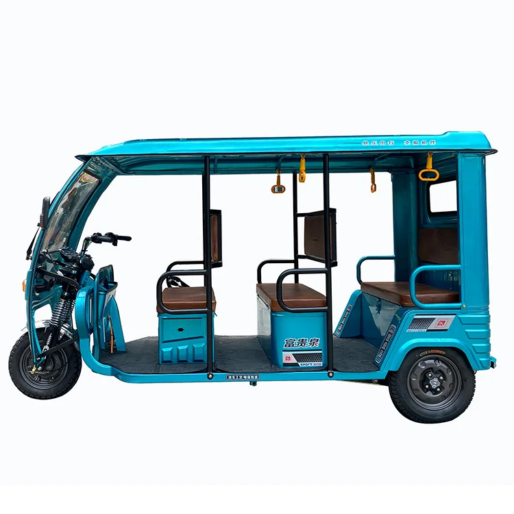 6 пассажиров электромобиль такси Bajaj 3-колесный Tuk электрические трехколесные велосипеды