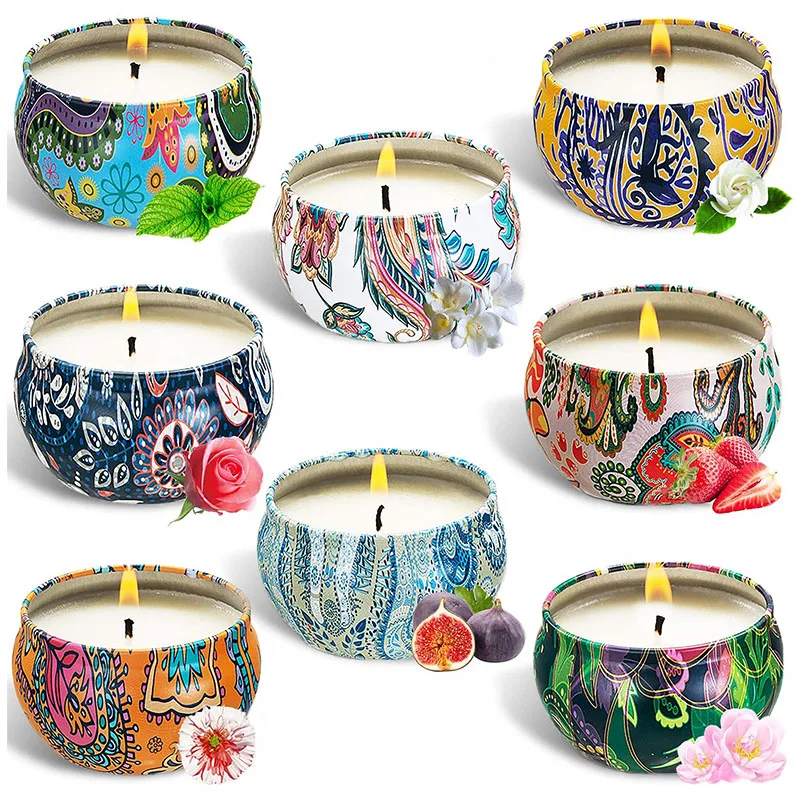 Candles 8 Piece Scented Candle Gift Set Is A Perfect Gift For Meditation Bathing Yoga And Women Scented Candles Luxury