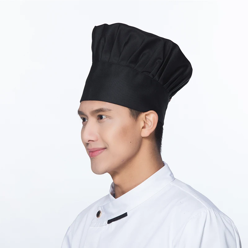 Cheap Cotton Classic Kitchen Cooking Chef Hat Fashion Printed Uniform Supplier Promotional White Chef Hat
