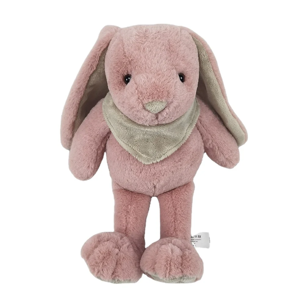 Wholesale manufacture  high quality soft plush bunny shape  stuffed plush toy OEM customized logo