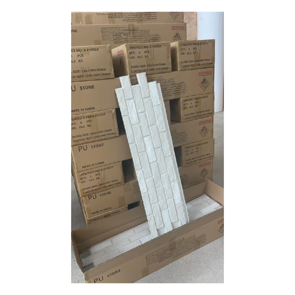 faux white brick veneer wall panels