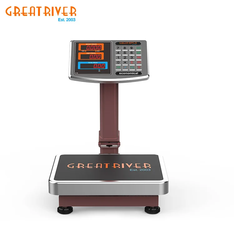 50KGS 60KGS 100kg 300kgs calibration of tcs electronic small industrial digital platform scale for sale