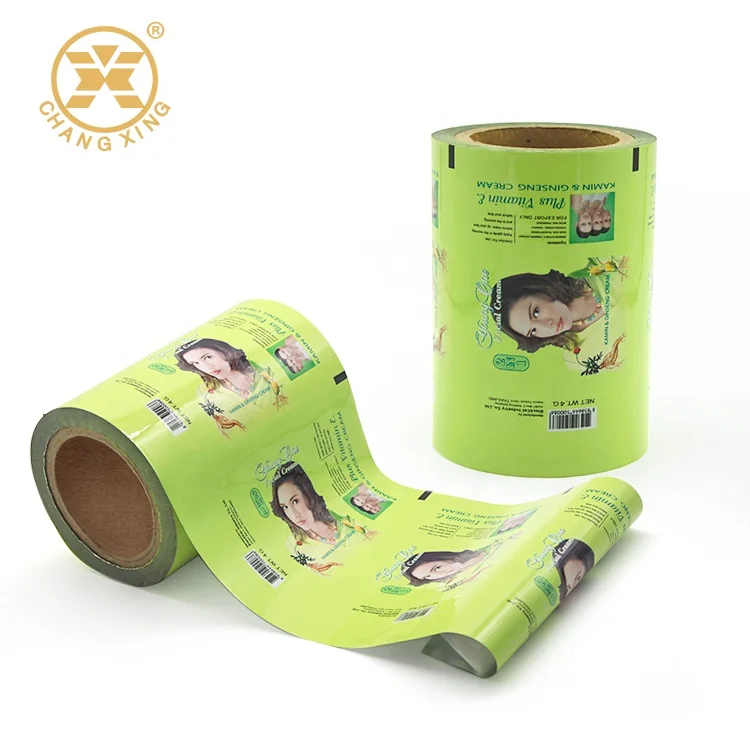 Custom Flexible Plastic Sachet Film Roll Powder Liquid Foundation Loose Shimmering Brow Powder Roll Film Packaging Packing Bag