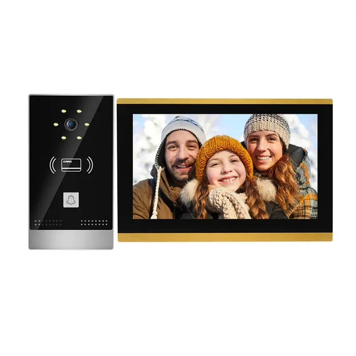 Tuya Video Door Phone Intercom System with 10 Inch Screen Smart Doorbell Intercom Camera Bell System Unlock for Villa