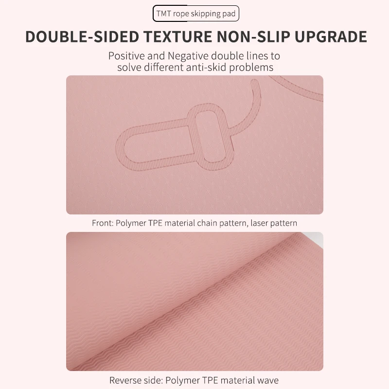 TMT noiseless Jumping Rope Mat Non-slip Textured Surface Eco Friendly Extends Jump Rope Life Absorbs The Impact On Joints Knees