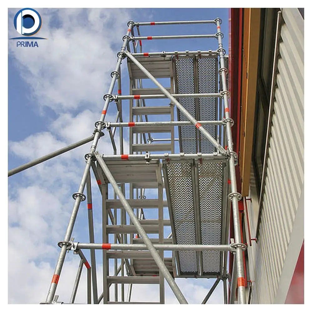 Prima Ajustable Aluminum Scarfold And Quick Lock Scaffolding / Scaffolding Boards And Used Scaffolding And Safe Scarffolding