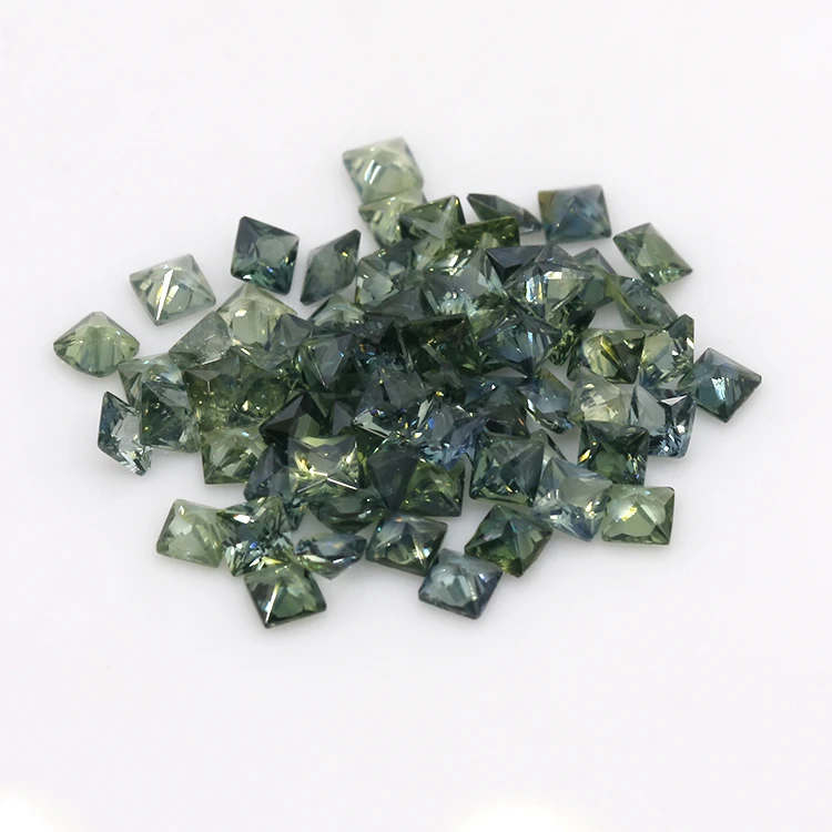 South Africa natural sapphire high quality natural 100% color loose gemstone factory price green sapphire
