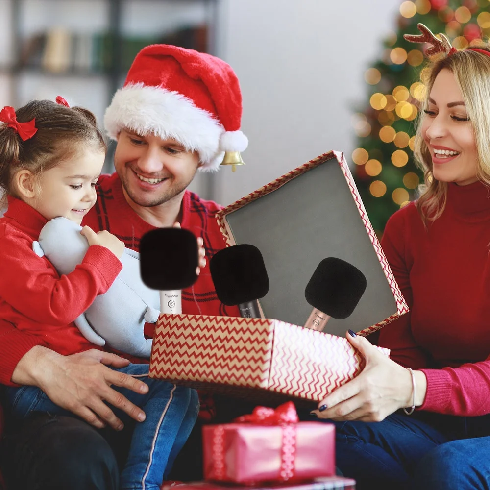 MAONO Portable Handheld Wireless Karaoke Microphones with Speaker for Singing Home KTV Party Amazing Christmas Gift Karaoke Mic