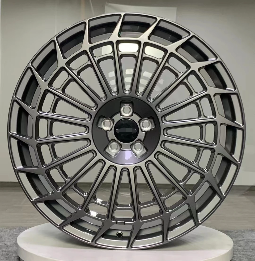 Customized Monoblock  forged wheels with MATTE  BLACK lips for R18 R19 R20 R21 R22 5x112  Benz car