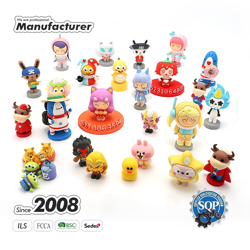 Custom 3d Figure Doll Manufacturer High Quality Action Cheap Pvc Anime Cartoon Character and Toy Figures