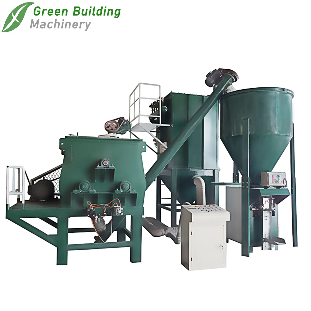 Auto Weighing and De-dust Dry Polymerric Mortar Crack-sealer Putty Powder Mixer