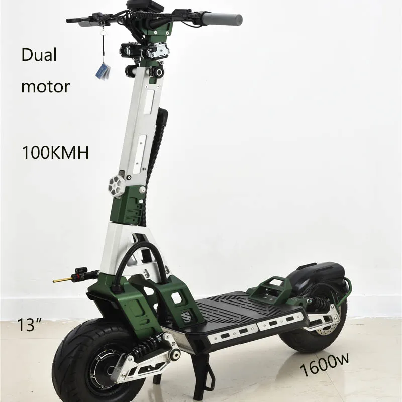 2023 New arrival oil break high speed dual motor adult   75kph  1600 W*2 60V  long range 100km electric scooters