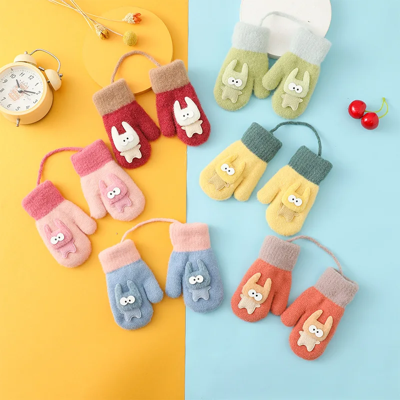 New Design Children Warming Custom Gloves Soft Thick Winter Gloves Baby Mittens