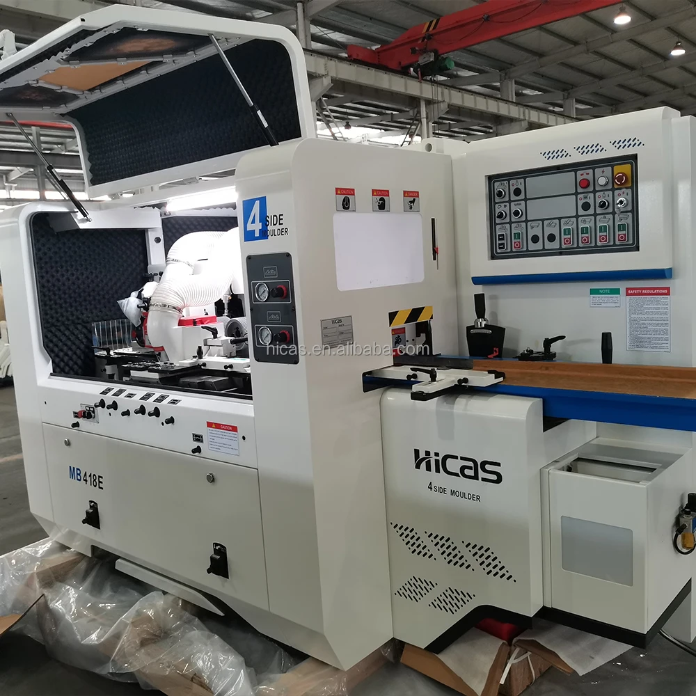 MB616 Woodworking Moulding Machine 4 Side Thicknesser Planer 4 Heads Four Side Planer Moulder for Solid Wood Processing