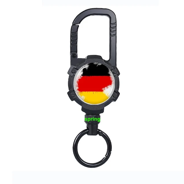 Custom Retractable Clip ID Badge Pull Reel Holders Retractable ID Name Badge Reel  ID Card Holder School Teaching+Office+Home