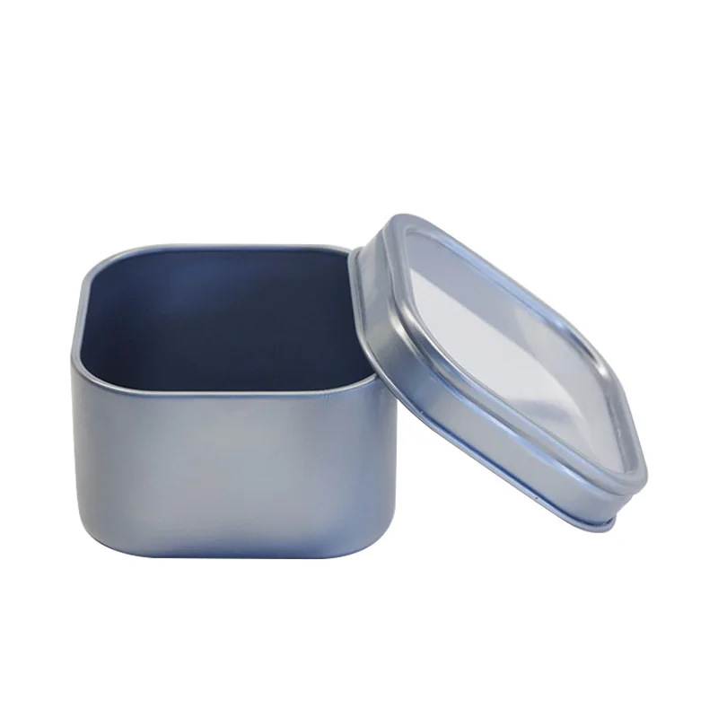 2021 New design square shape tin can metal gift box biscuit and cookie tin can