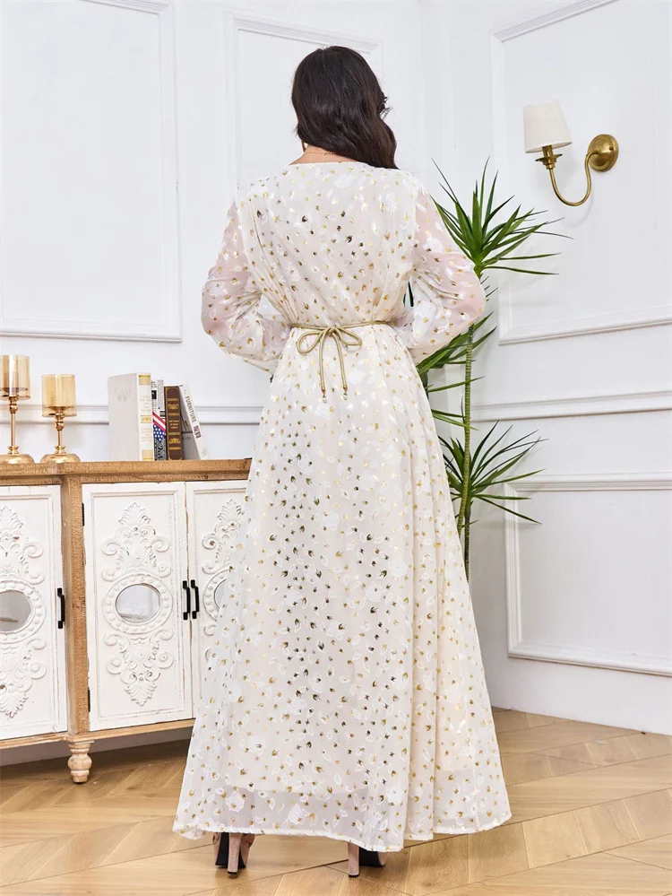 Cross-border foreign trade in the Middle East Morocco new bronzing slim Muslim women Ethnic clothes Modest abaya