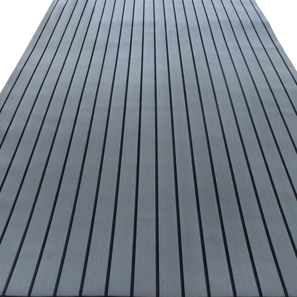 WAVEFUN Customized PE/EVA Foam Faux Teak Decking Non-Skid Marine Flooring Pad Sheets For Boat