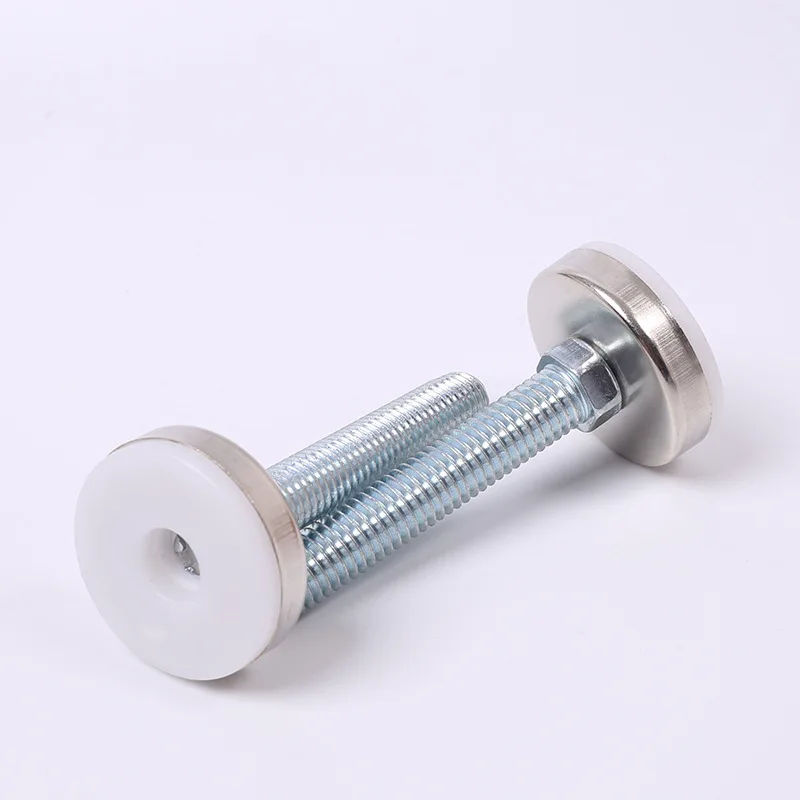 Base 25mm M8  Leveling Feet Kitchen Cabinet PP Height Black  Plastic Swivel coffee table foot furniture legs