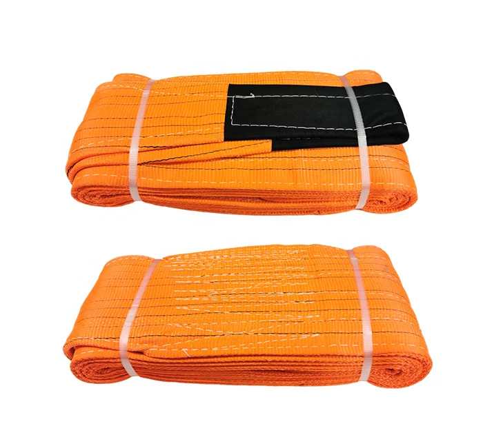 
Polyester webbing sling flexibel belt heavy duty 20 ton 50 ton lifting webbing sling 
