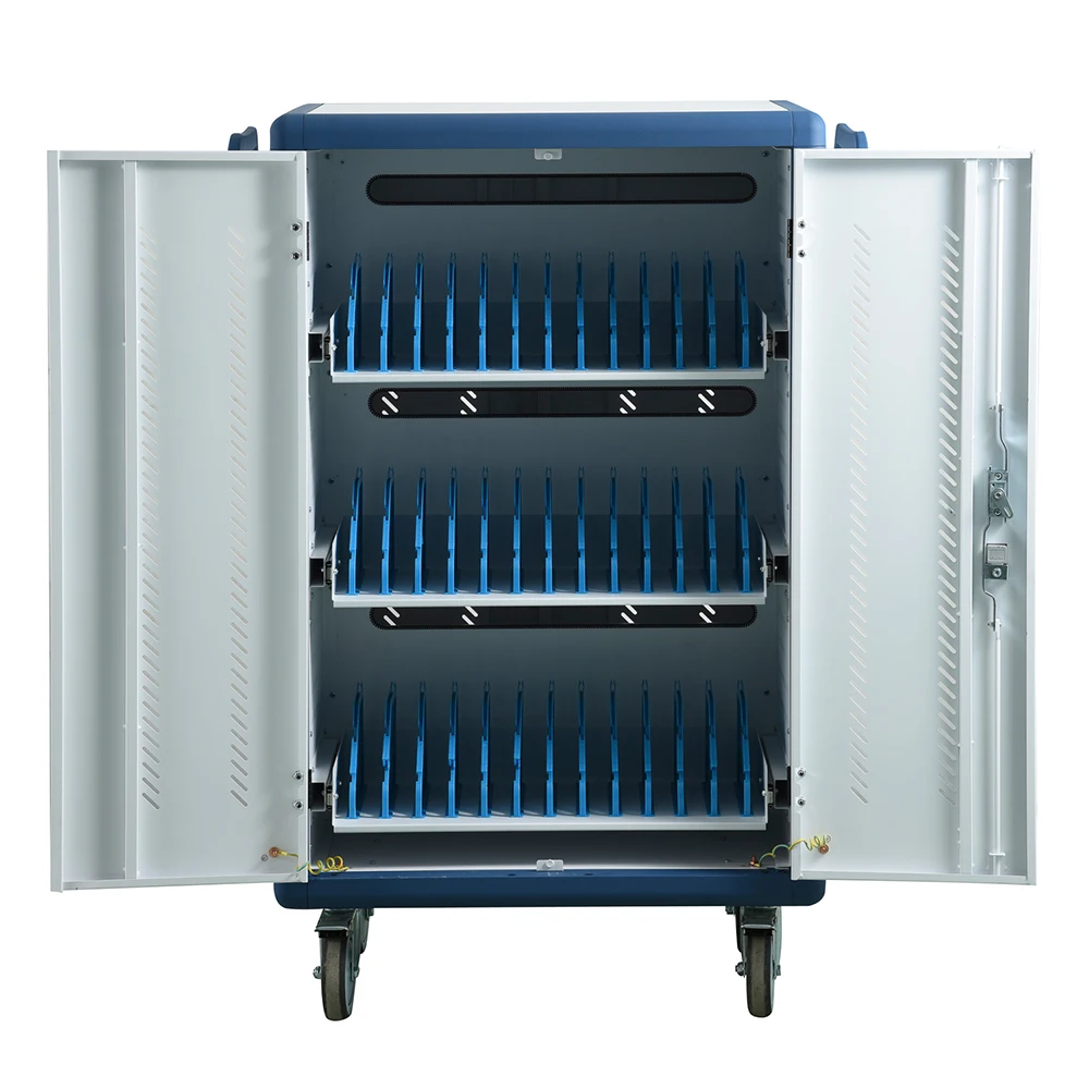 36 way European Sockets Charging Cabinet with Aluminum-alloy Frame for 15.6' Laptops