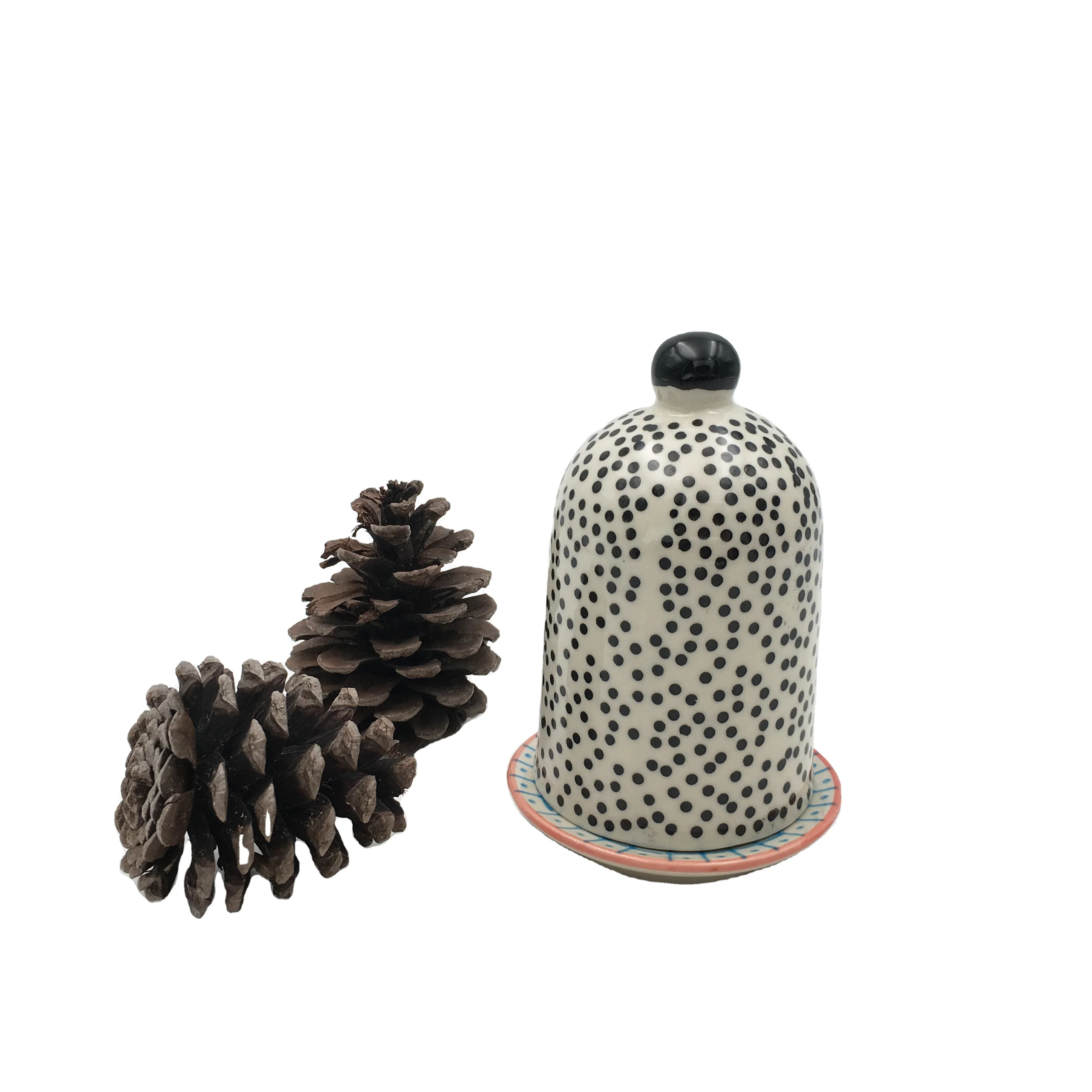 Multi Color Ceramic Egg Holder White Ceramic Hen Egg Holder with Lid for Hard Boiled Eggs Dishwasher Safe