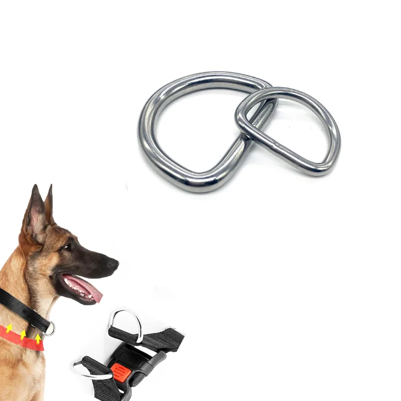 Factory Supply Stainless Steel 304 welded d ring Stainless Steel 316L Metal D Ring