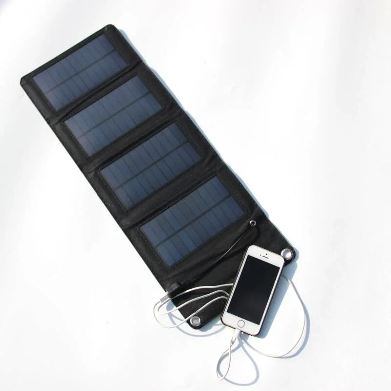  Уличное аварийное складное портативное зарядное устройство 7 Вт с USB-портом солнечная панель для сотового телефона смартфона