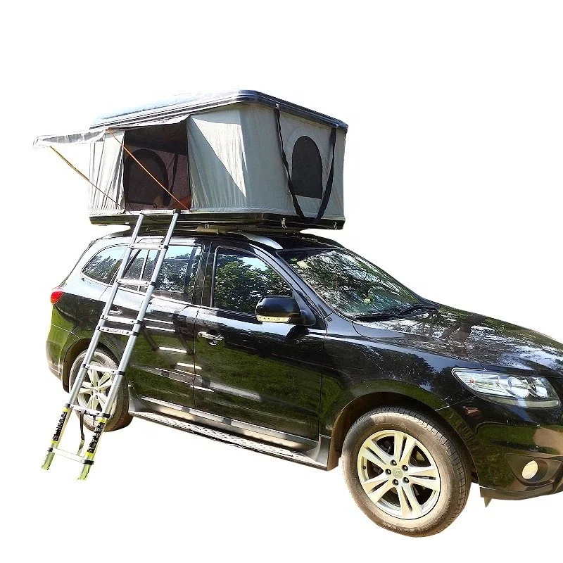 Rooftop Hard Shell Fiberglass Suv Awning 4x4 offroad car roof with awning Car Roof Top Tent