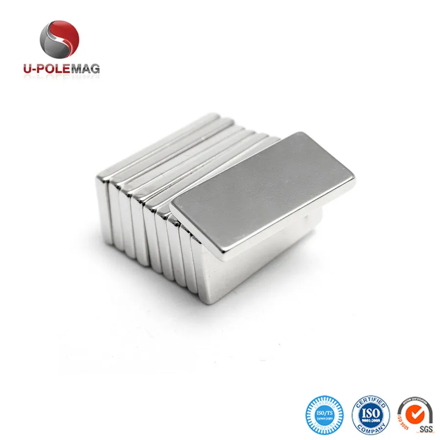 Super Strong Neodymium Magnetic 40x20x10mm Large Square Thin Flat Powerful Permanent Magnet Sheet N52 for Generator