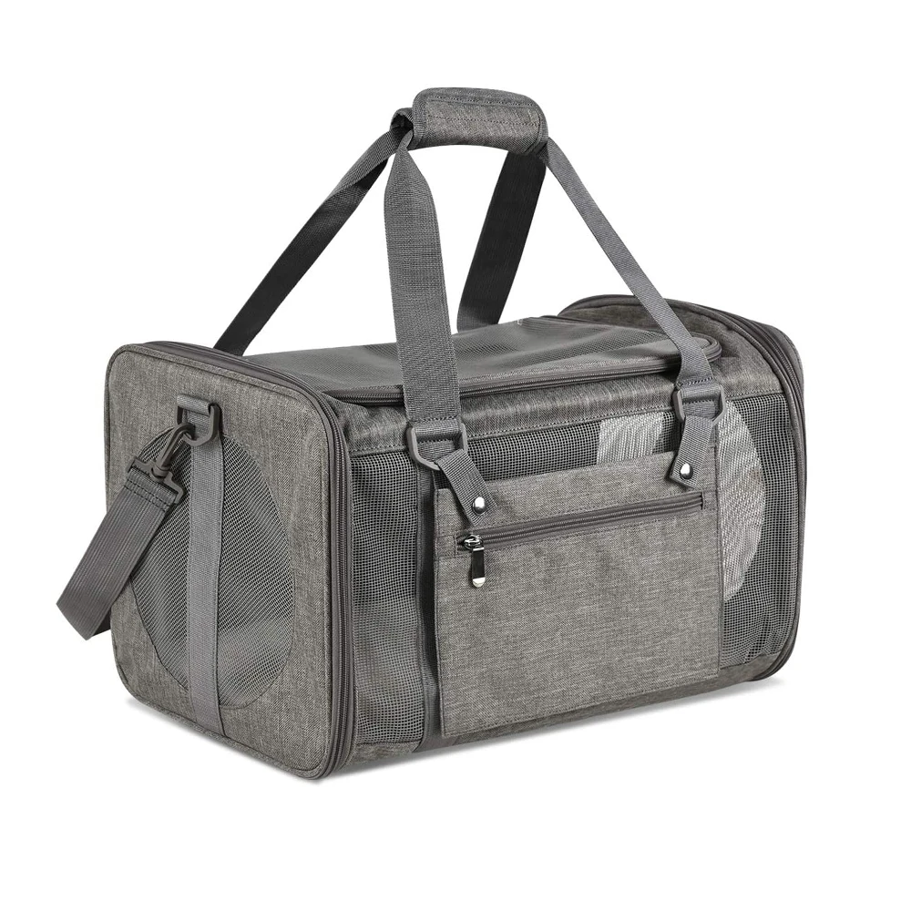 
Wholesale Outdoor Zipper Breathable Pet Carrier Handbag Dog And Cat Backpack For Travel 