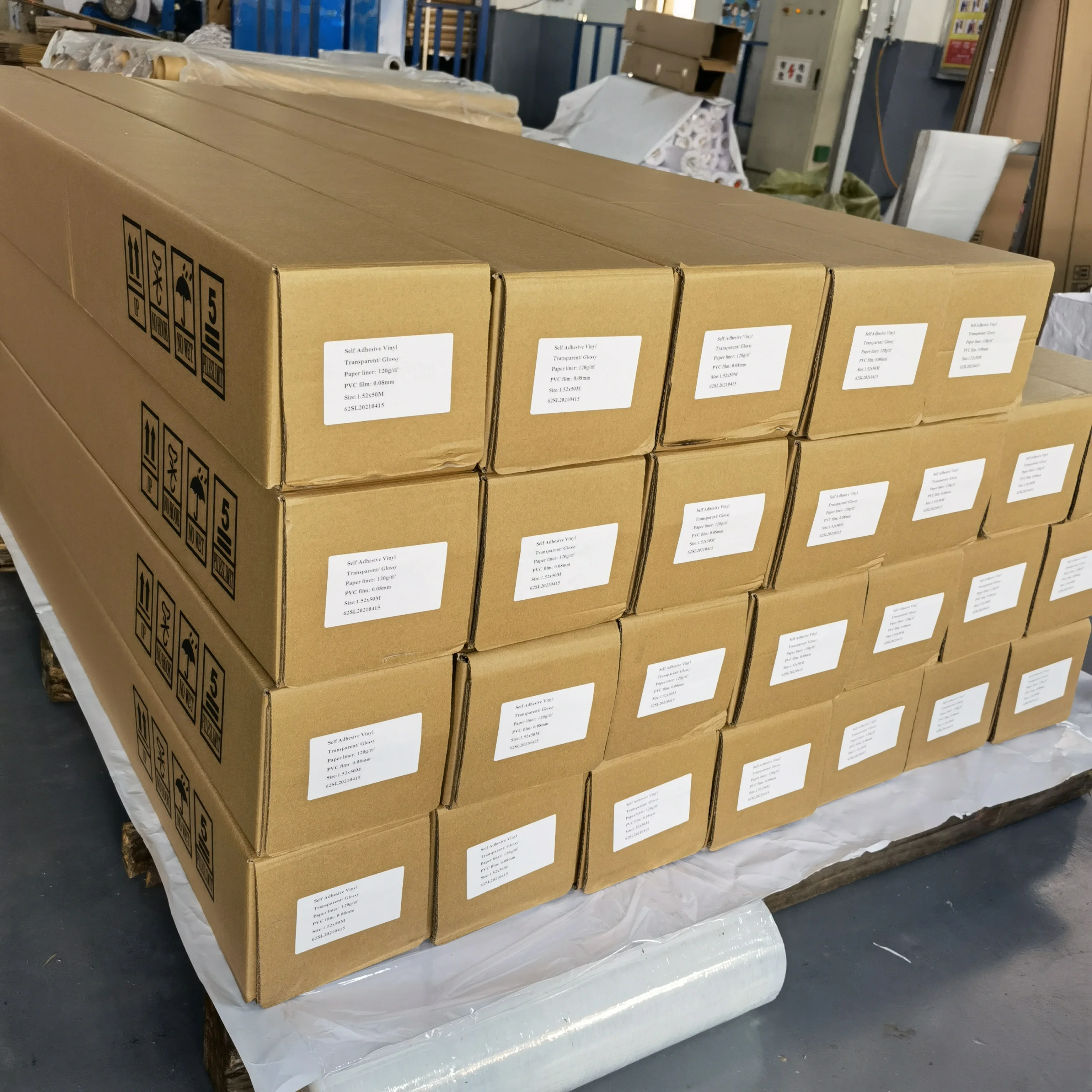 Wholesale Vinyl Sticker Material Glossy Matte Printable White Self Adhesive Sticker Vinyl Roll