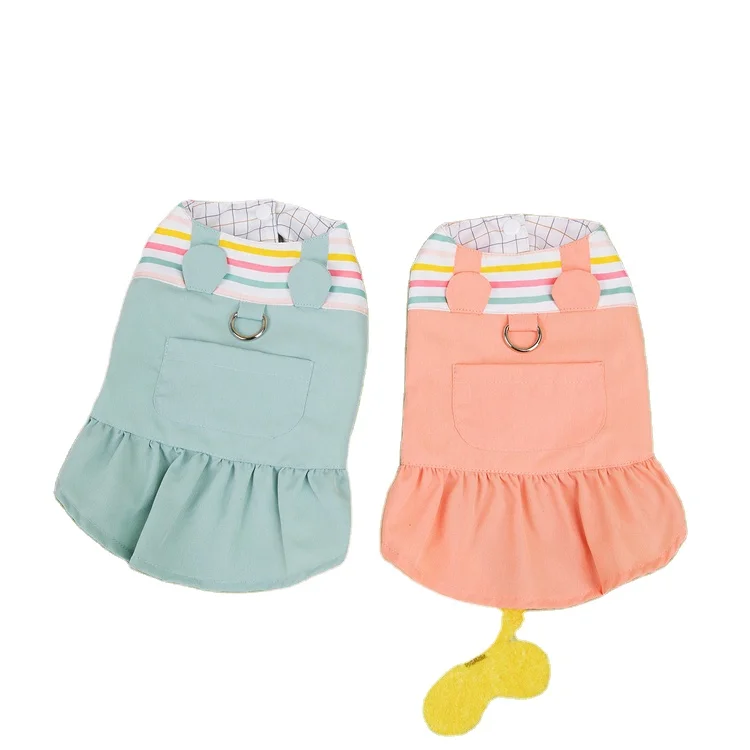 Cool Cat Dress With D Ring Pet Clothes Accessories Cat Costume Dress Europe Pet Cat Dresses Clothes