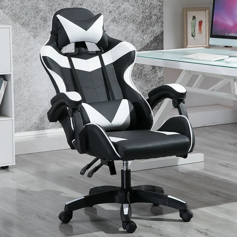 Promotion Competitive Sale Massage RGB LED Racing Silla Gamer Chair PU Leather Computer Gaming Chair With Lights and Speakers