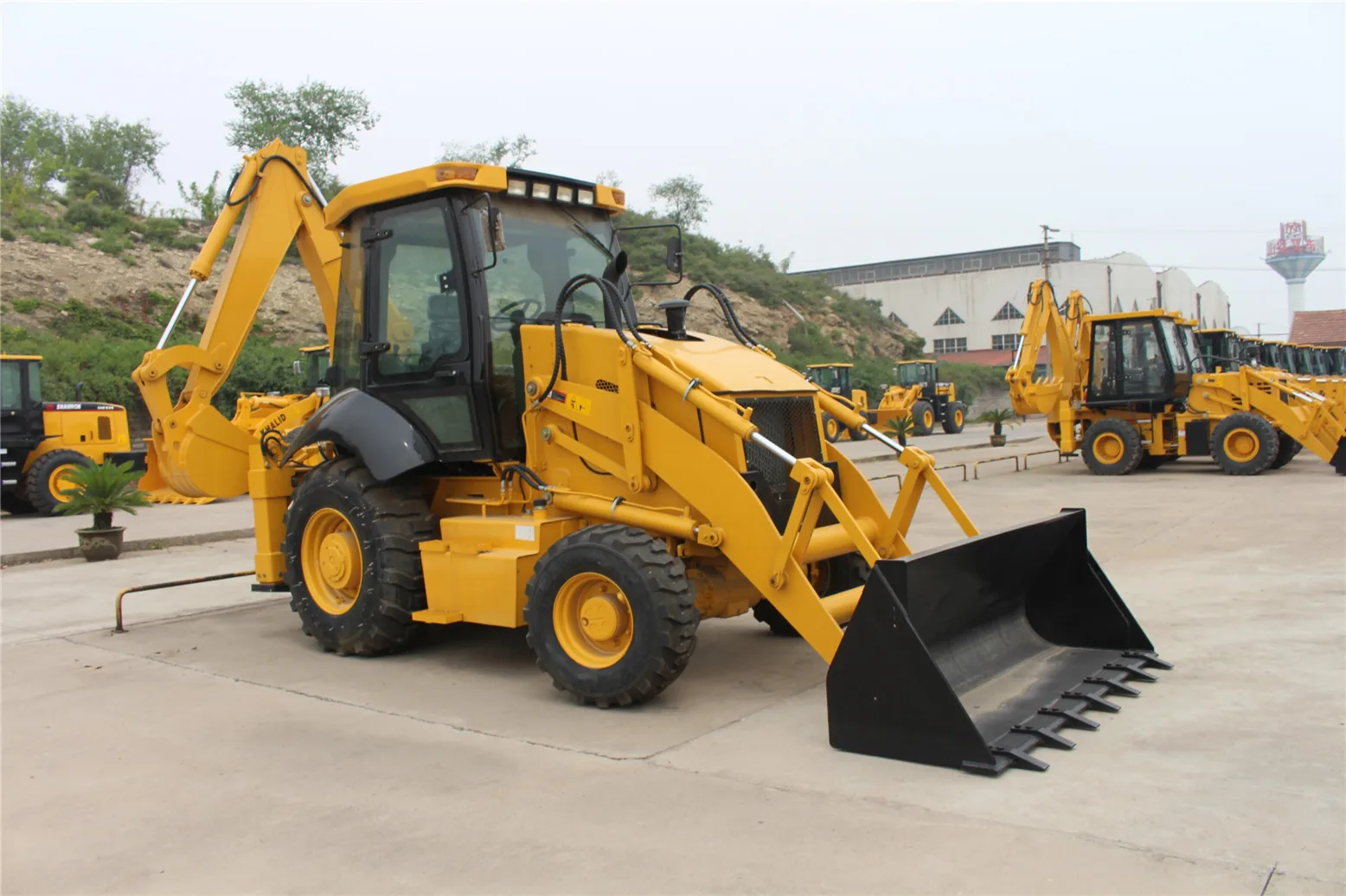 Compact earth Moving Machinery Hot sale 388 Backhoe loader Chinese 2.5 ton tractor end loader Top brand backhoe loader for digging