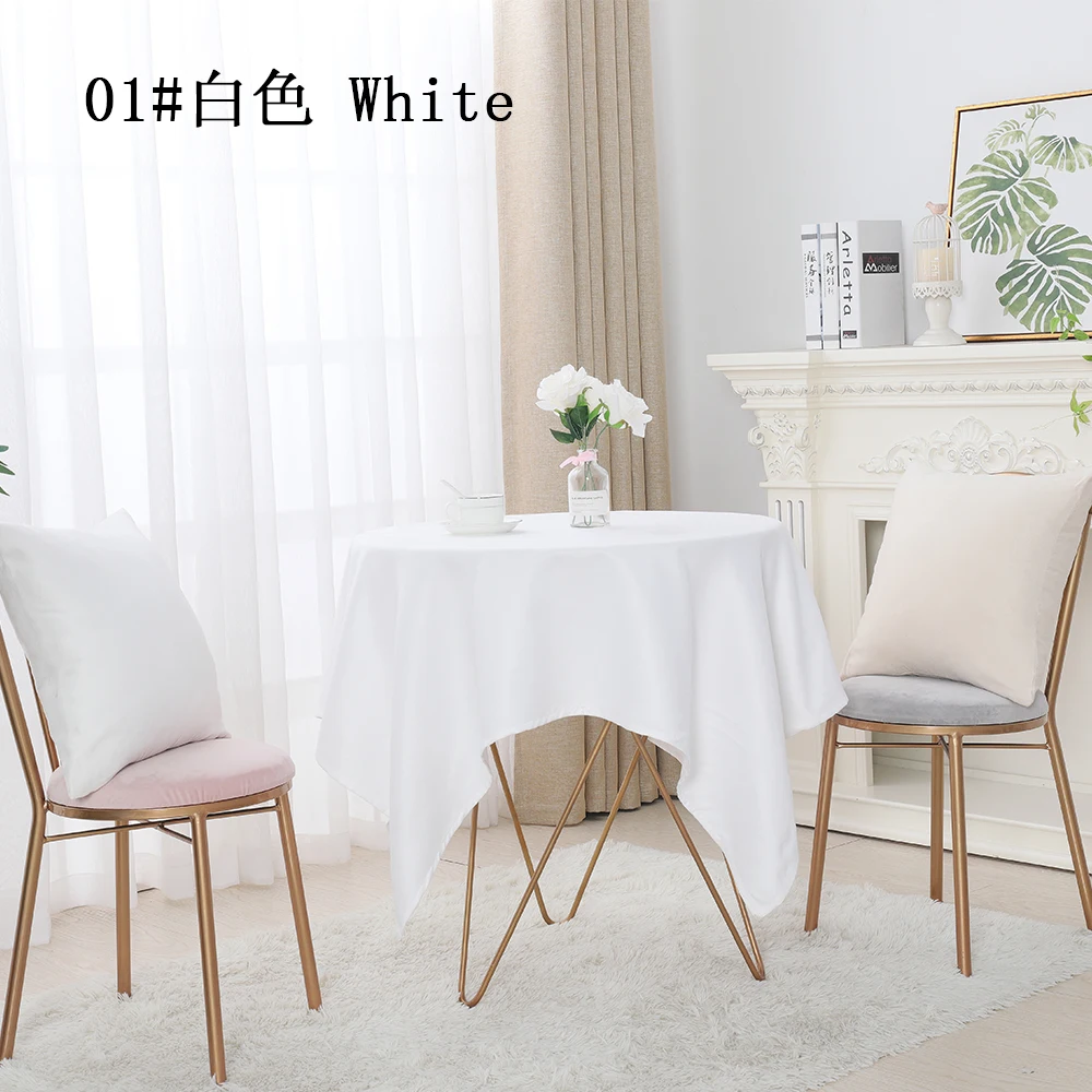 High quality 100% polyester table cloth dyed 120 square round woven tablecloth for home,restaurant